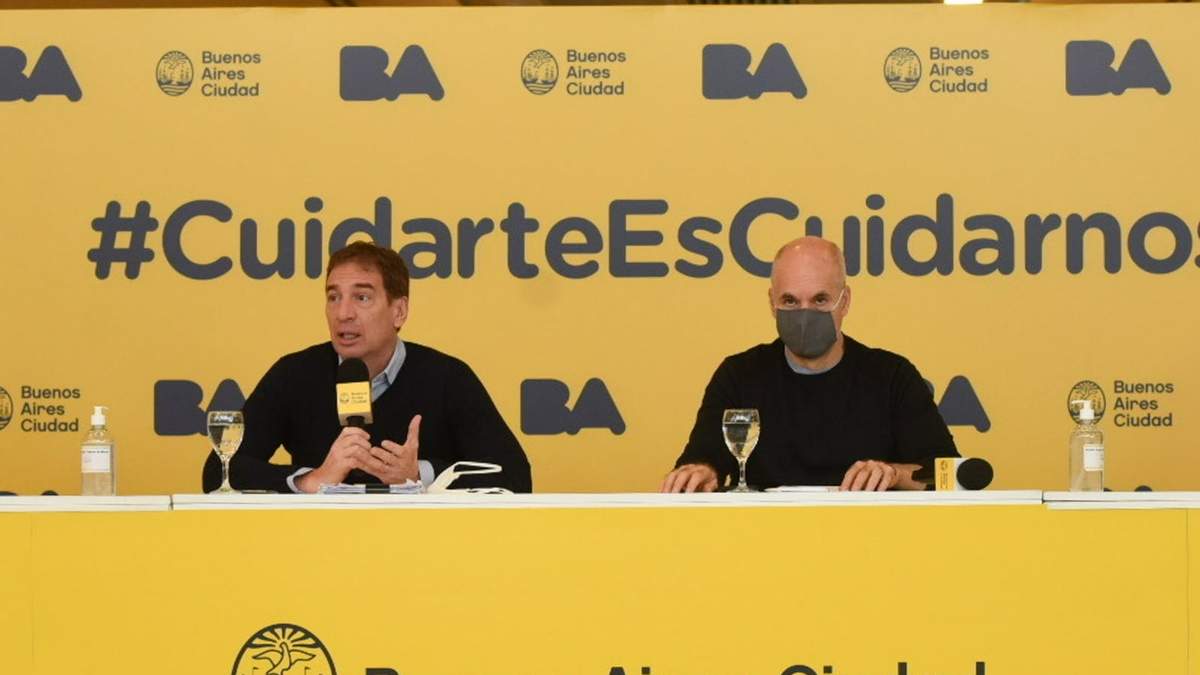 Diego Santilli y Horacio Rodríguez Larreta. Fuente: (Twitter)