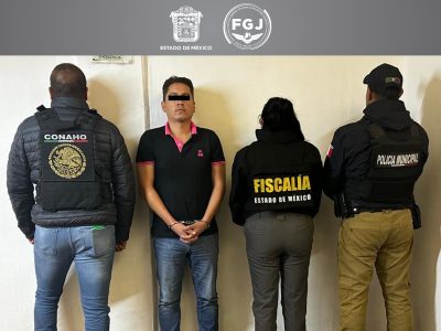 Detienen en Durango a regidor de Metepec acusado por presunta violación contra joven de 23 años