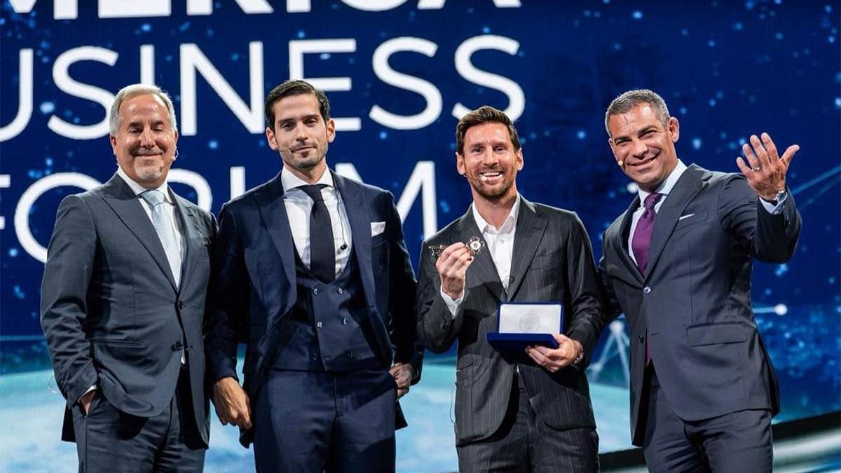 A Messi le dieron la llave dorada de la ciudad de Miami.