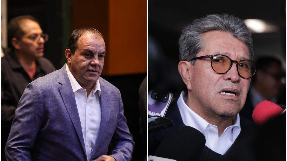 Los diputados morenistas Cuauhtémoc Blanco y Ricardo Monreal