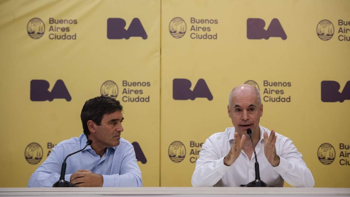 Fernán Quirós y Horacio Rodríguez Larreta. Fuente: (Twitter).