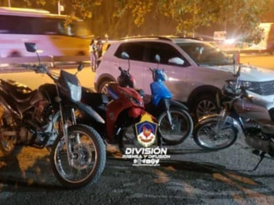 Operativo de control vehicular: secuestraron 11 motos y 2 autos
