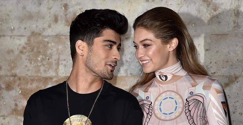 Zayn Malik y Gigi Hadid. Fuente: (Twitter)