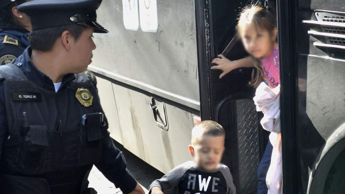 Niños centroamericanos rescatados en la Ciudad de México