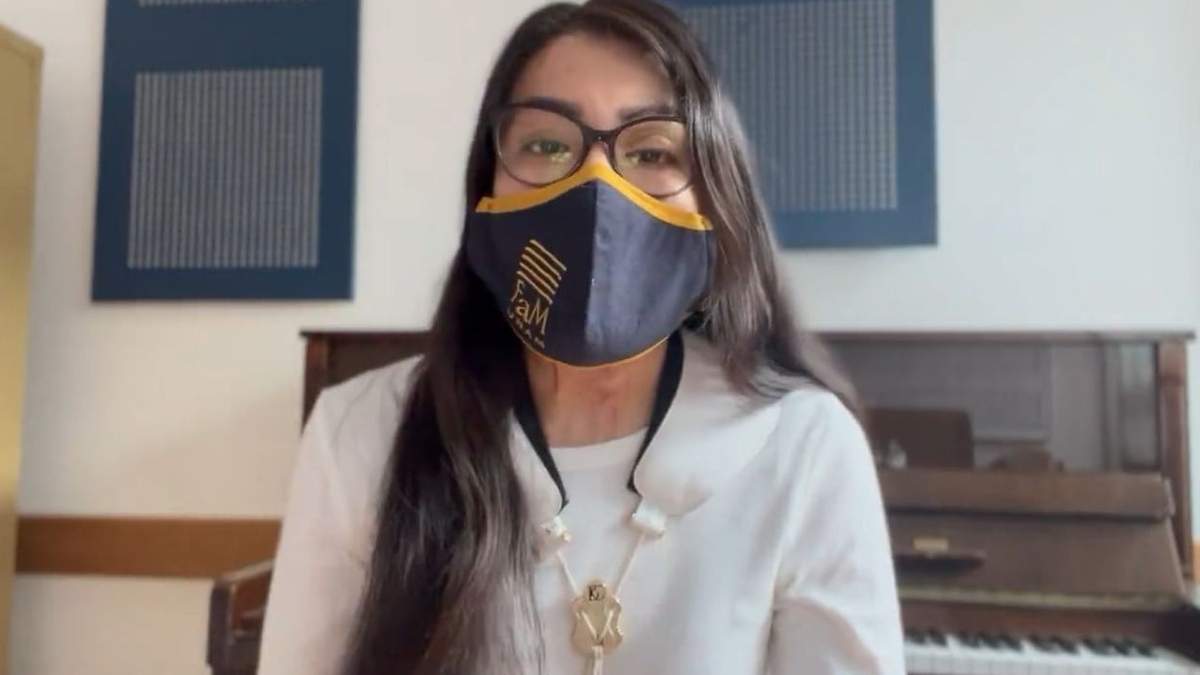 Saxofonista María Elena Ríos