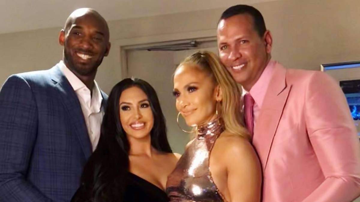 Jennifer López junto a Kobe Bryant. Fuente: (Instagram)