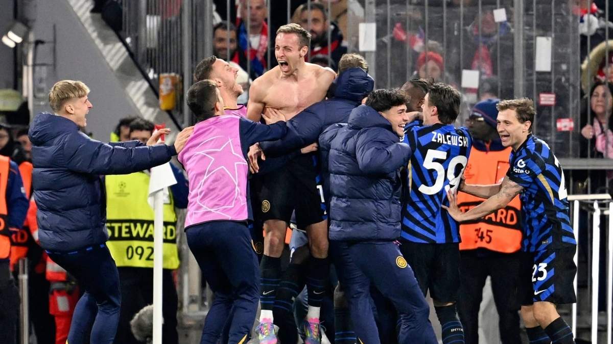Inter de Milán se impone 2-1 al Bayern Múnich en la ida de cuartos de final de la Champions League