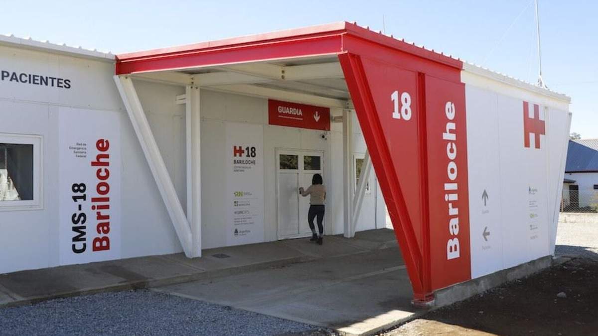 Centro Modular de Salud de Bariloche. Fuente: (Twitter)
