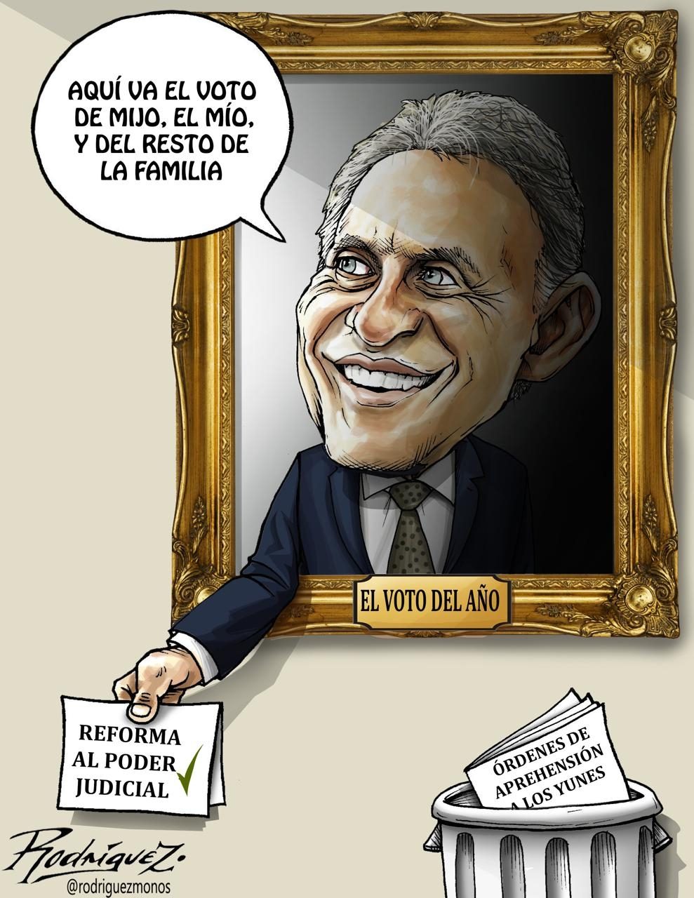 El voto útil Cartón Yunes