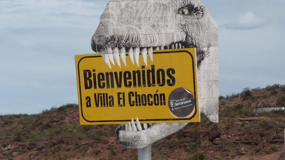 La primera fiesta de los dinosaurios en Villa El Chocón fue en 2012. Fuente: (Twitter)