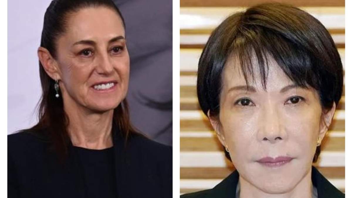 La presidenta Claudia Sheinbaum con la primera ministra de Japón, Sanae Takaichi