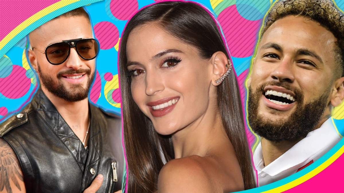 Maluma, Neymar y Natalia Barulich: Fuente: (Twitter)