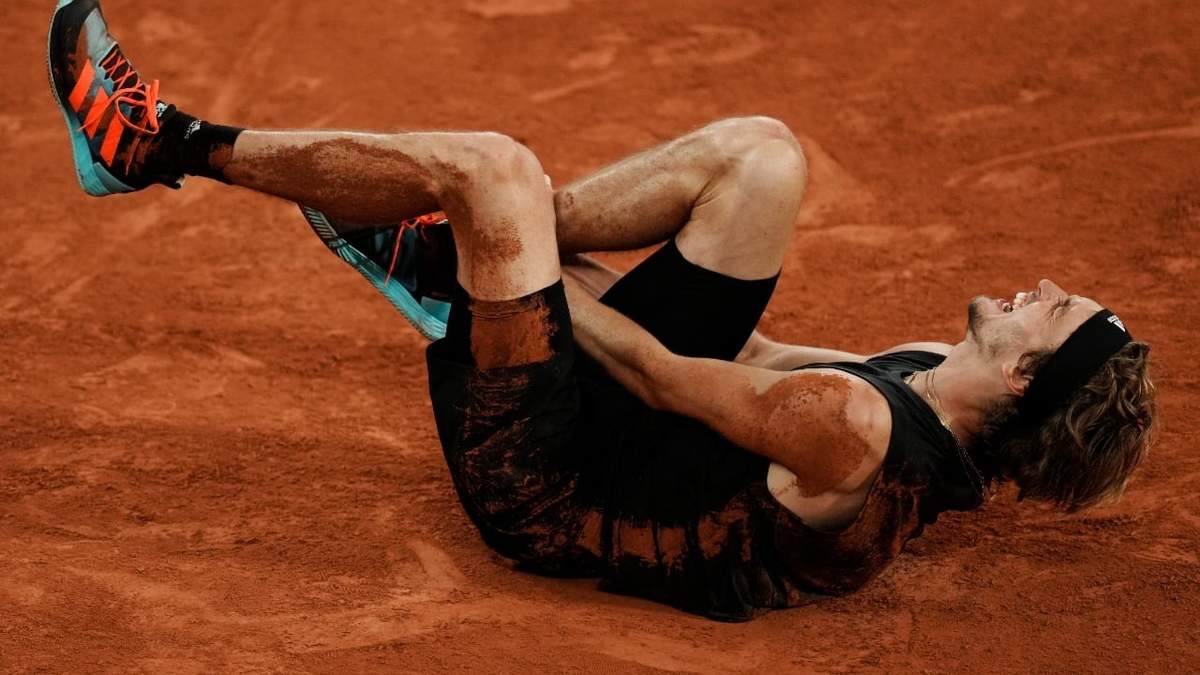 Alexander Zverev, lesión de tobillo