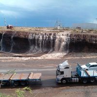 La tormenta se hizo sentir en el interior de la provincia