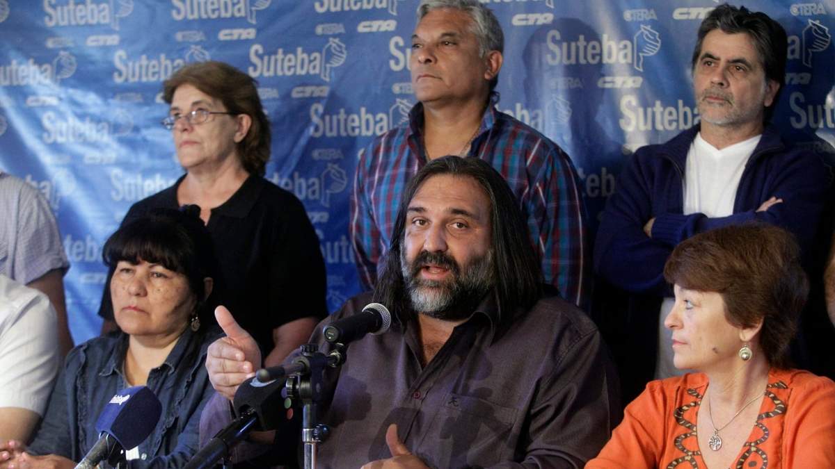 Roberto Baradel. Fuente: (Twitter)