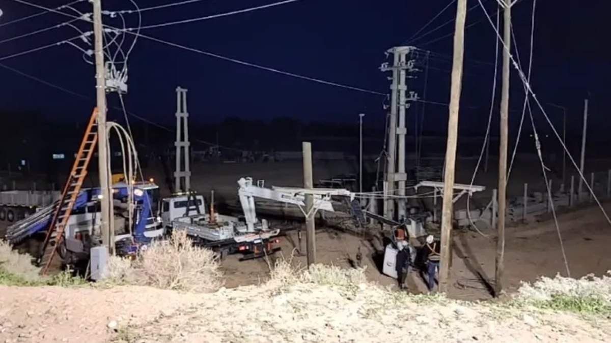 Apagón en Centenario. Fuente: (LMNequén)