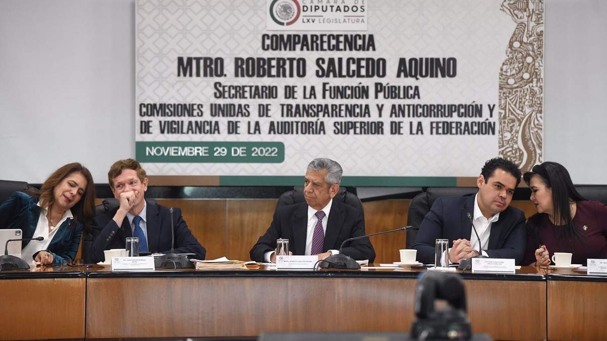 Comparecencia de Roberto Salcedo, titular de la Secretaría de la Función Pública