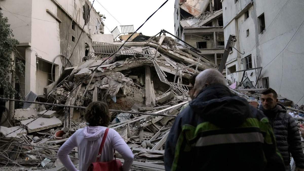 En la imagen, uno de los ataques de Israel en Líbano