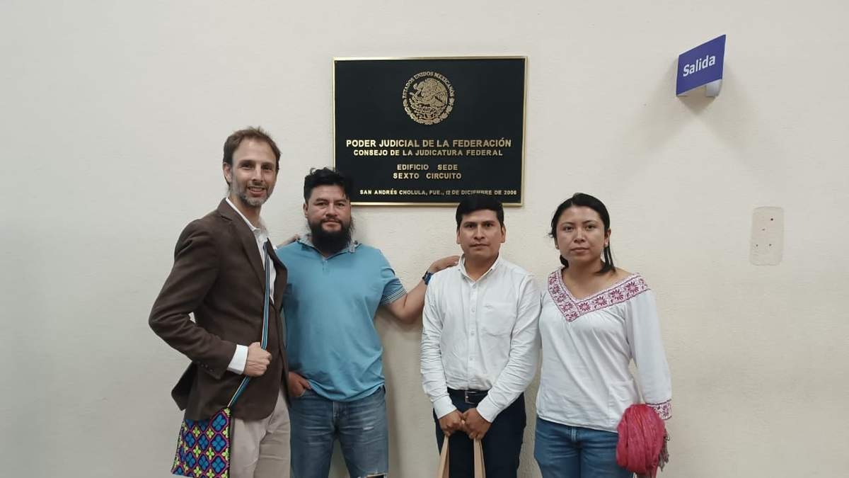 Representantes del Consejo Maseual Altepetajpianij en el Poder Judicial de la Federación