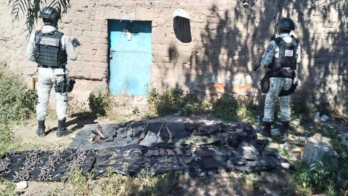 Decomiso de armas y droga en el municipio de Ojuelos, Jalisco