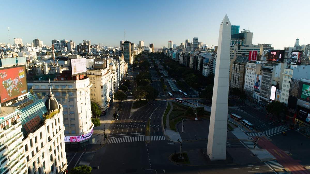 Buenos Aires vacía. Fuente: (Twitter)