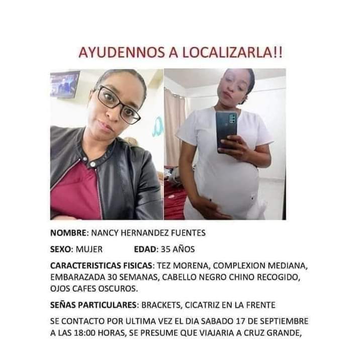 Enfermera Nancy Hernández Fuentes, de 35 años de edad