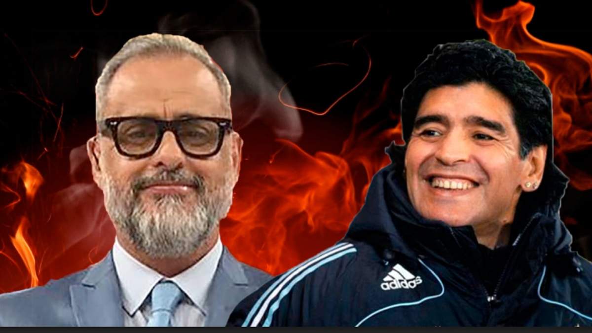 Diego Maradona y Jorge Rial. Fuente: (Minuto Neuquén)