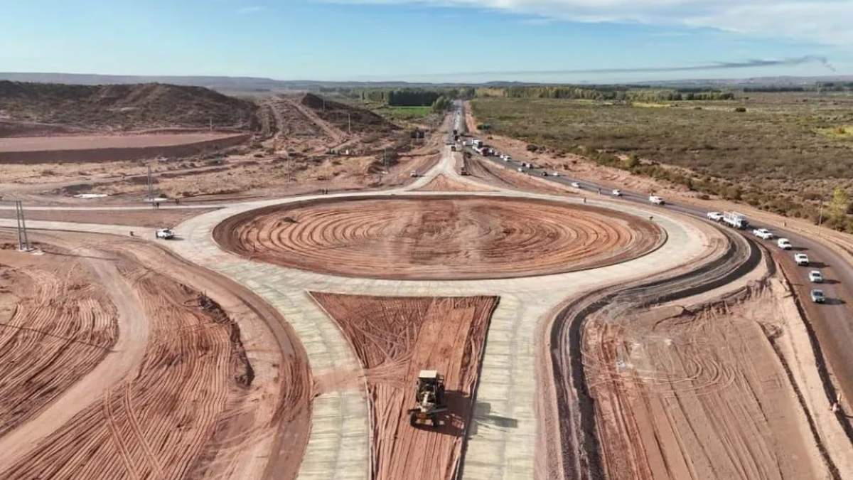 El bypass permitirá desviar el tránsito pesado del ejido urbano de Añelo. Fuente: (Gobierno de Neuquén)