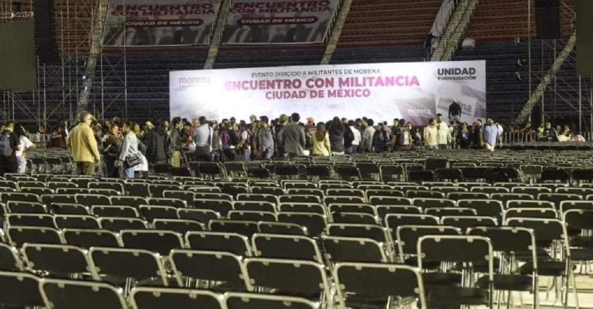 Los simpatizantes de Claudia Sheinbaum no llegaron al Estadio Azul