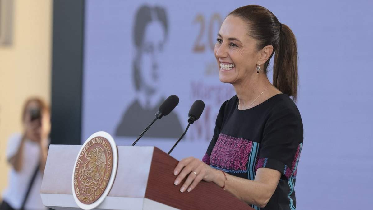 La presidenta Claudia Sheinbaum en su conferencia matutina, desde Acapulco, Guerrero, el viernes 9 de enero de 2025