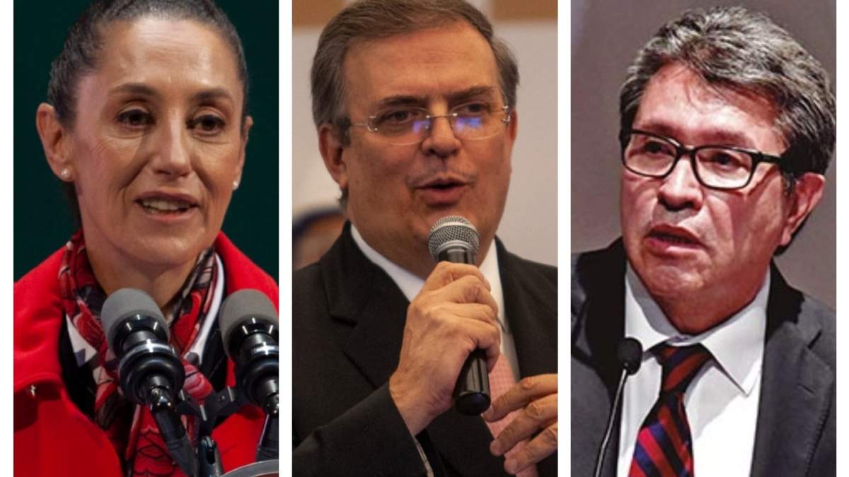 Claudia Sheinbaum, Marcelo Ebrard y Ricardo Monreal