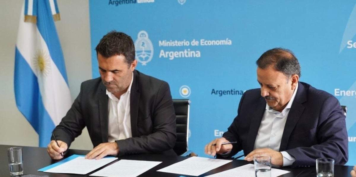 Darío Martínez, secretario de Energía, y Ricardo Quintela, gobernador de La Rioja. Fuente: (Twitter)