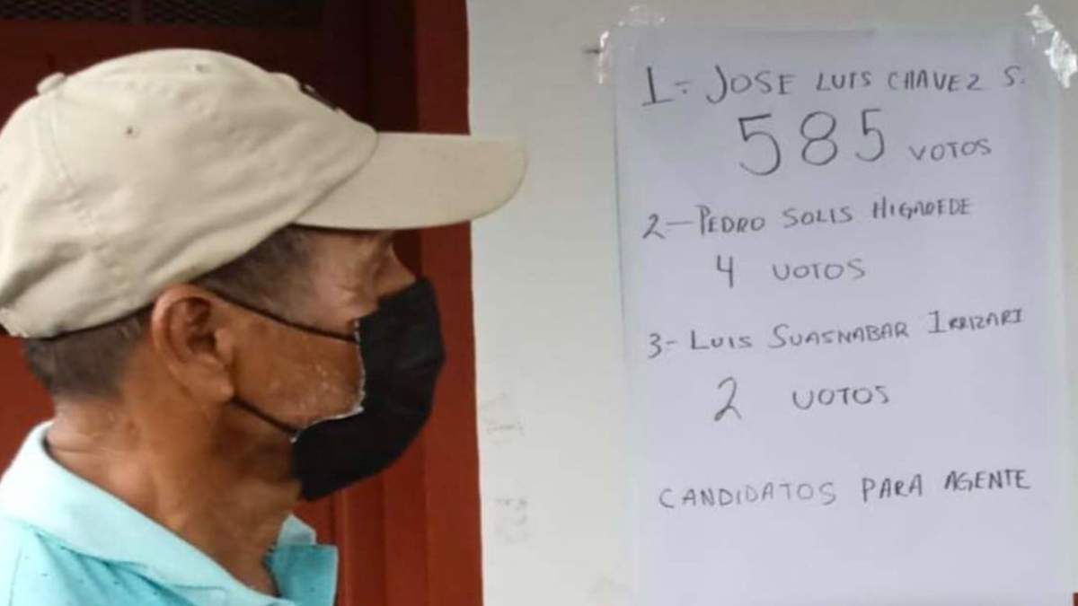 Resultado de la votación en la localidad