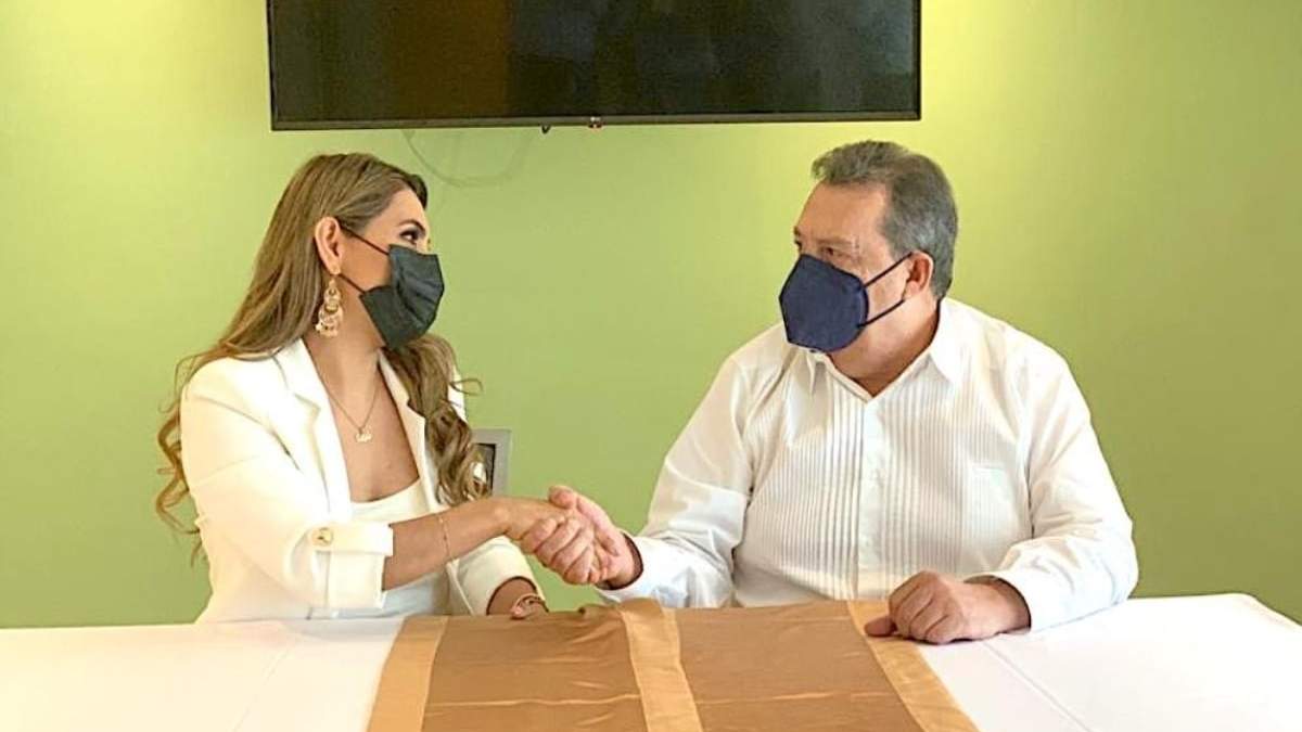 Evelyn Salgado y Ángel Aguirre