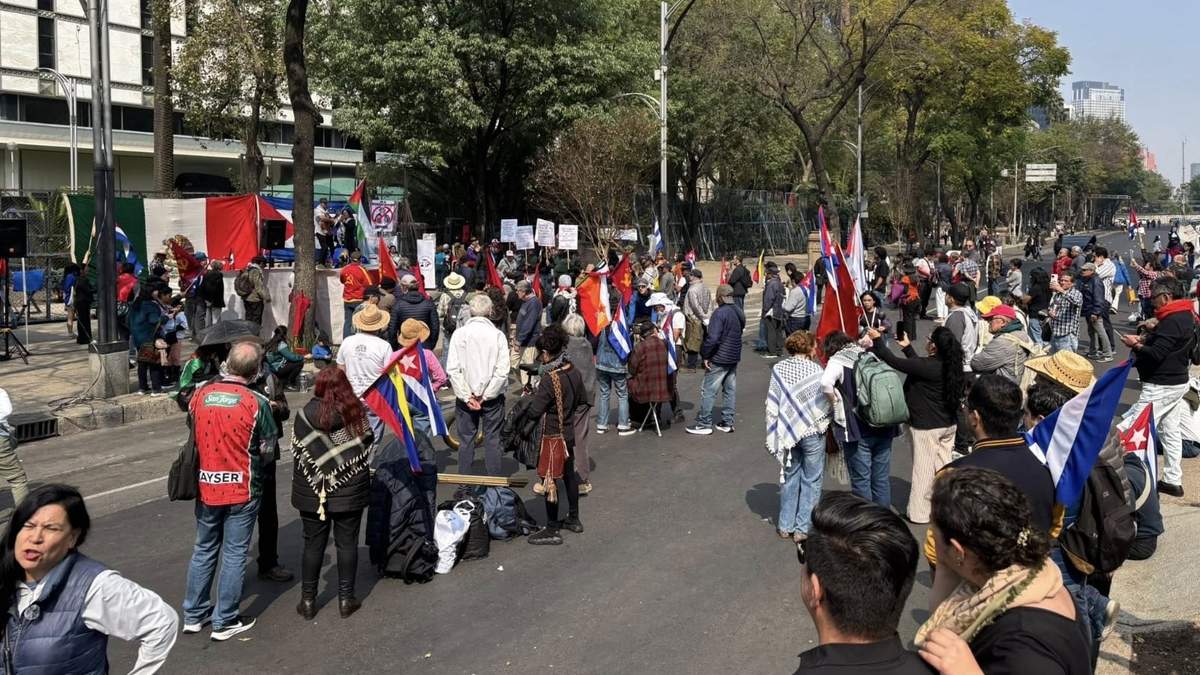 La protesta en Paseo de la Reforma