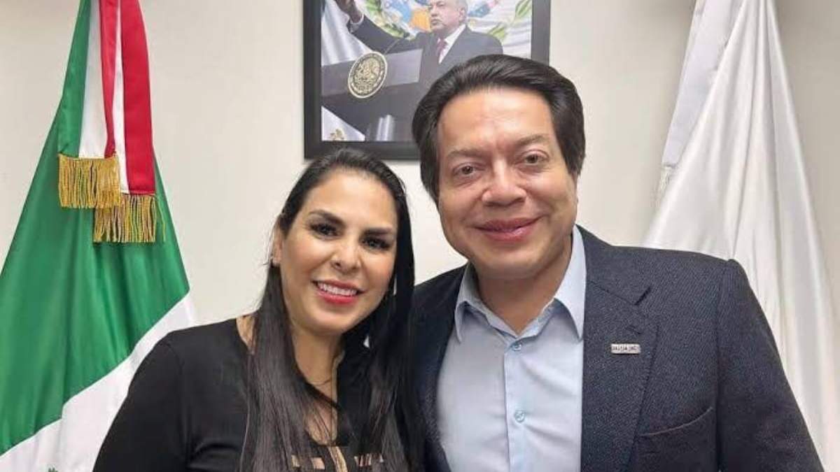 Mario Delgado junto a Mirtha Iliana Villalvazo Amaya