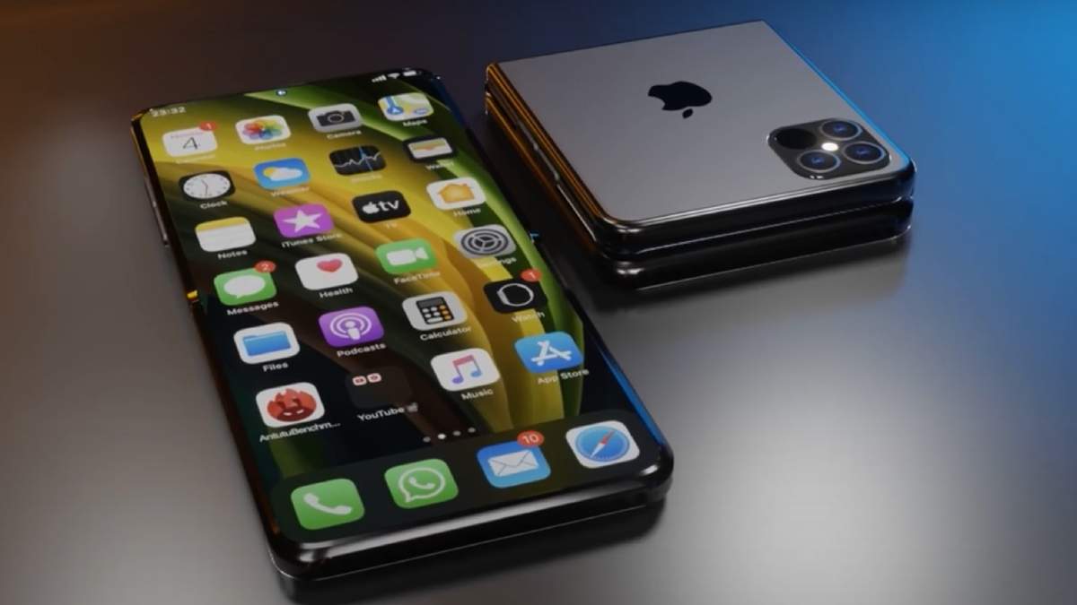 iPhone plegable. Fuente: (Twitter)