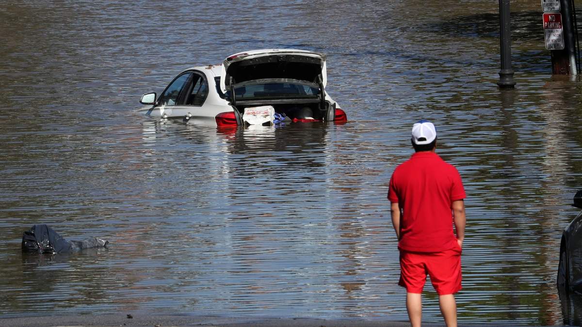 Fuertes inundaciones en Estados Unidos por la tormenta Ida. Fuente: (Twitter)