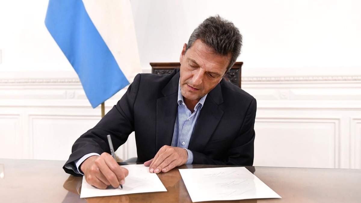 Presidente de la Cámara de Diputados, Sergio Massa. Foto: (Twitter)