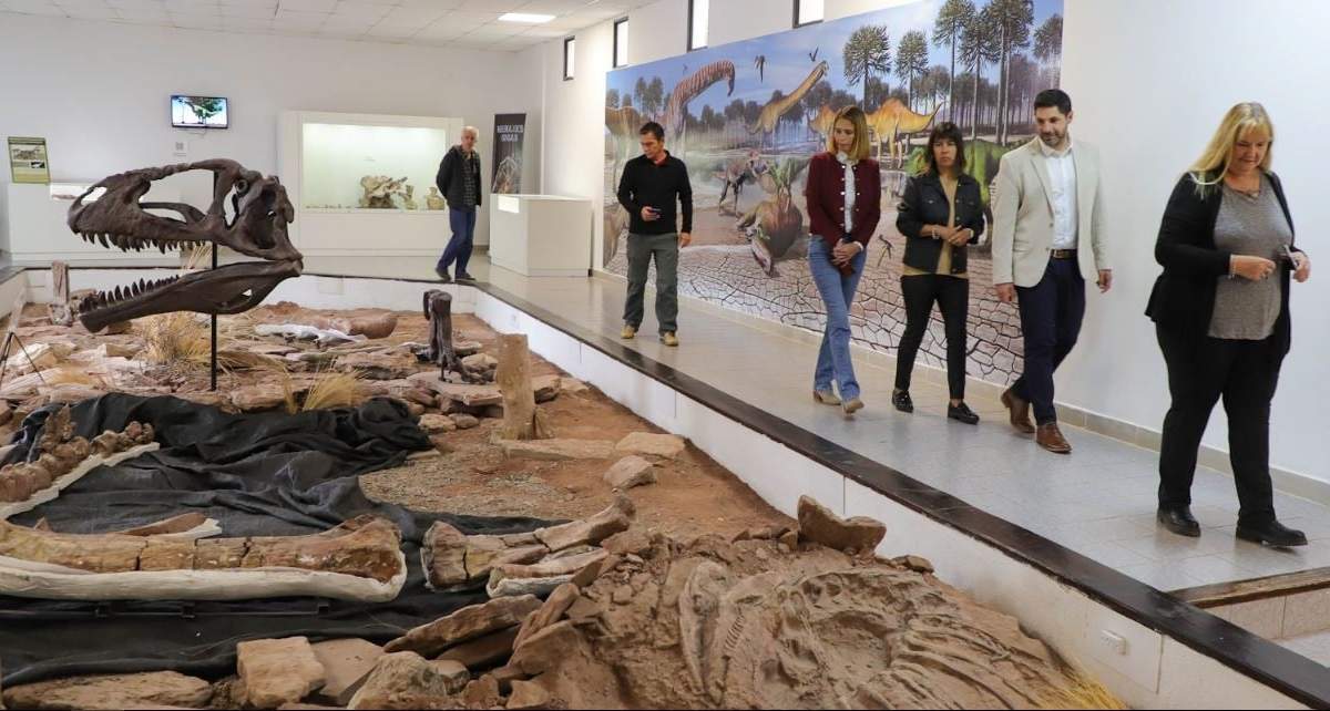 Los huesos del saurópodo se encuentran exhibidos en el museo municipal de Villa El Chocón. Fuente: (Gobierno de Neuquén)