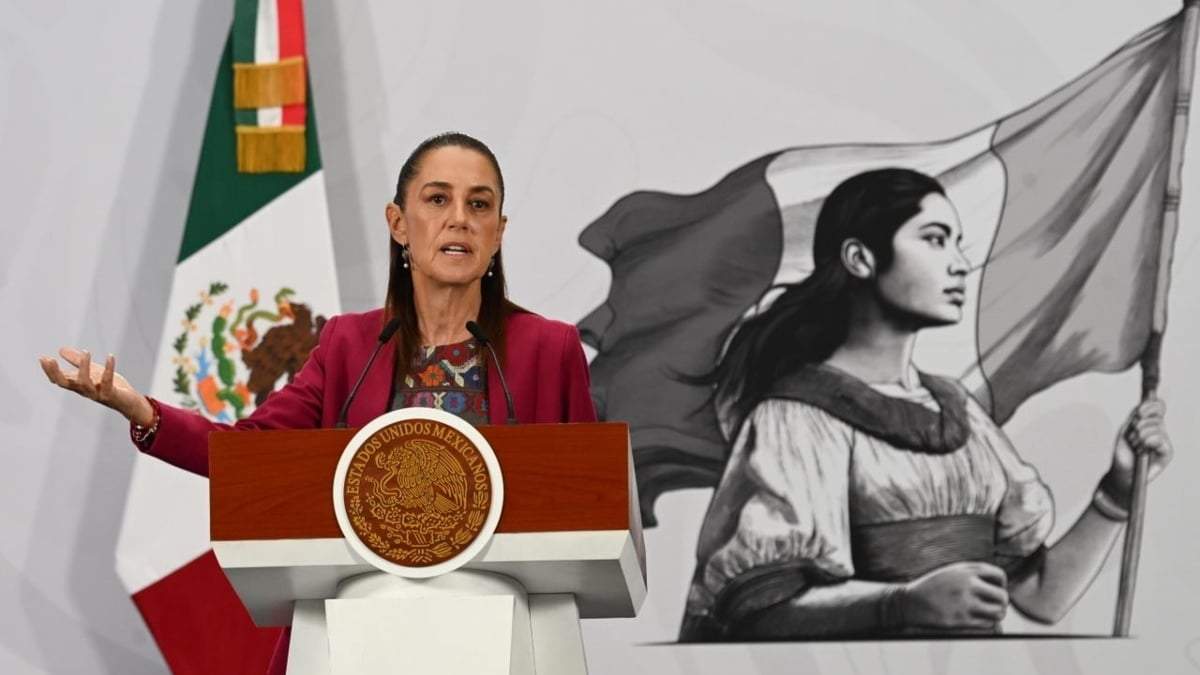 La presidenta Claudia Sheinbaum