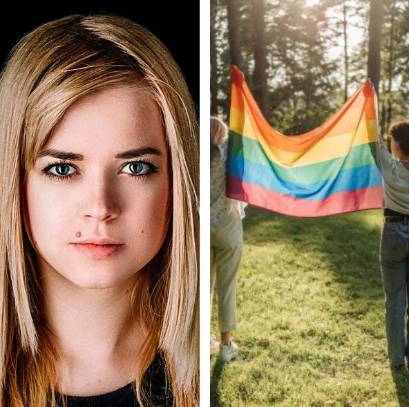 La fotógrafa Irina Mossina. Bandera subversiva