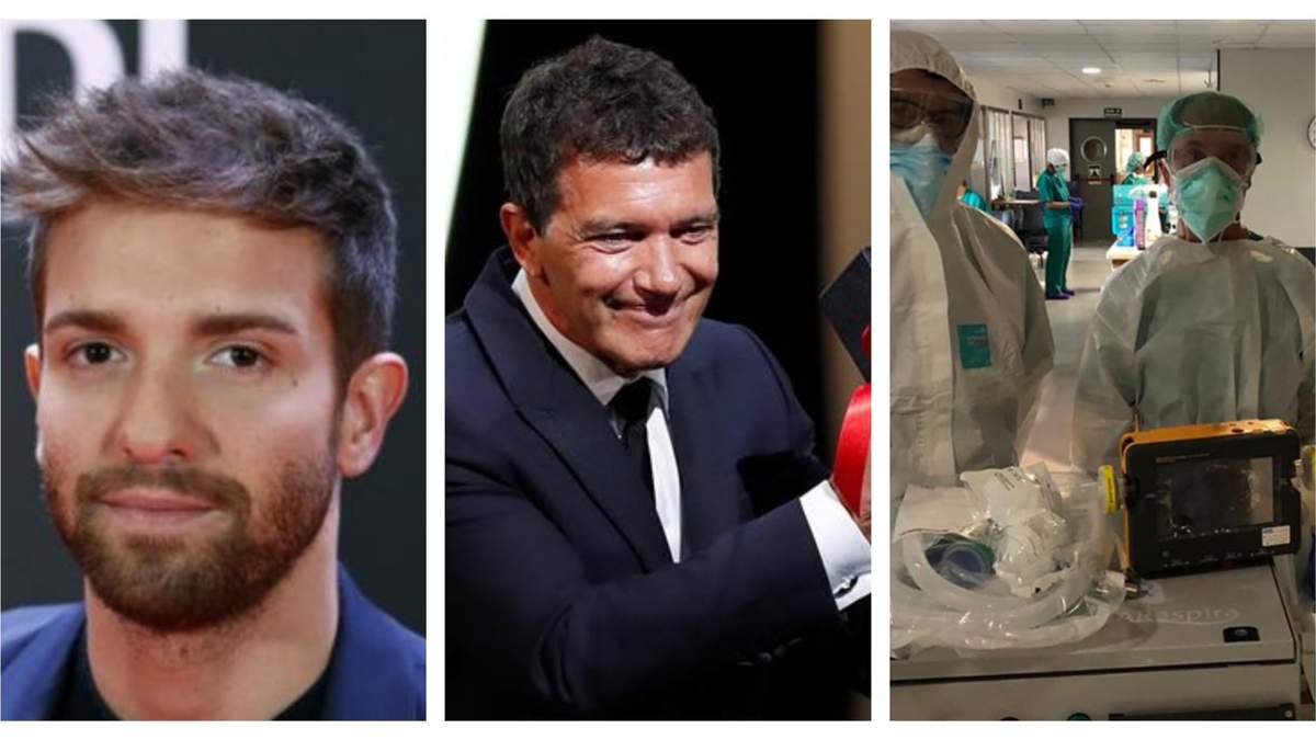 Pablo Alborán y Antonio Banderas. Fuente: (Instagram)