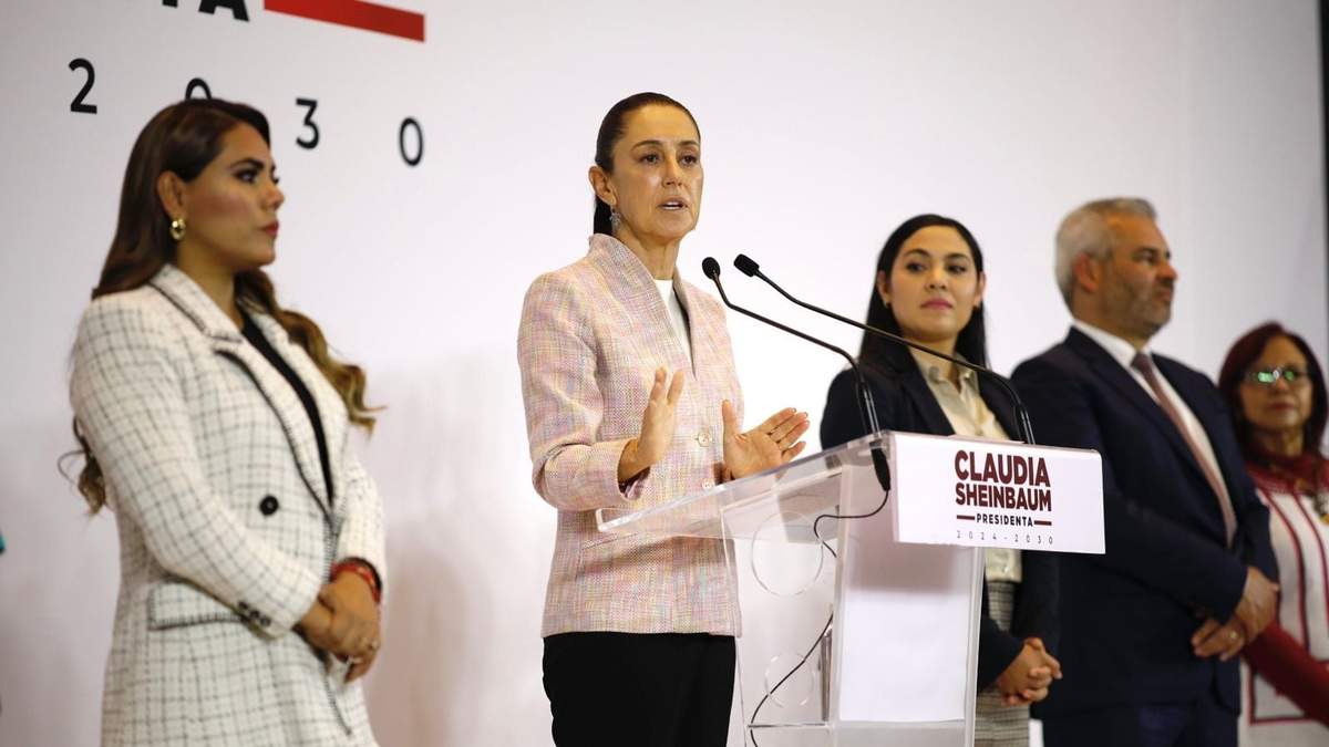 Claudia Sheinbaum con gobernadores del centro del país