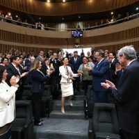 “Es un honor estar con Claudia hoy” el grito afuera del TEPJF que marcó el cambio de estafeta