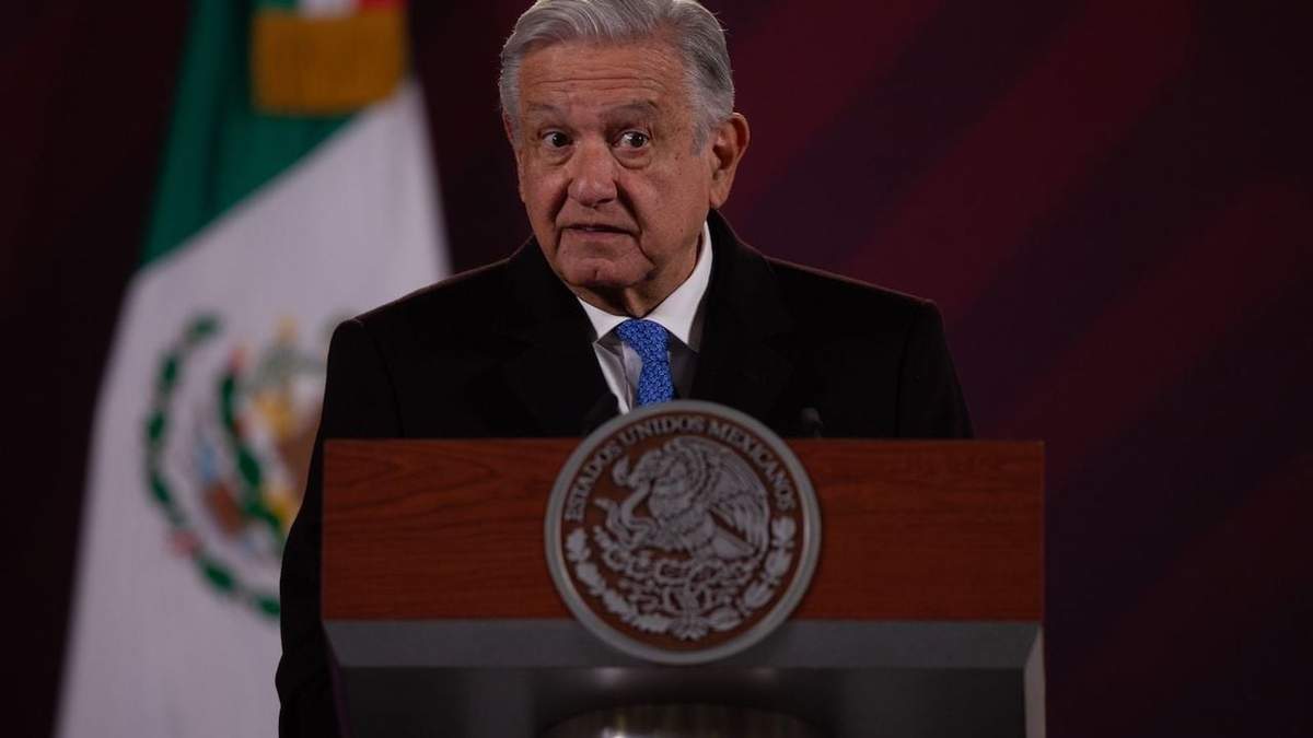 El presidente López Obrador en su conferencia