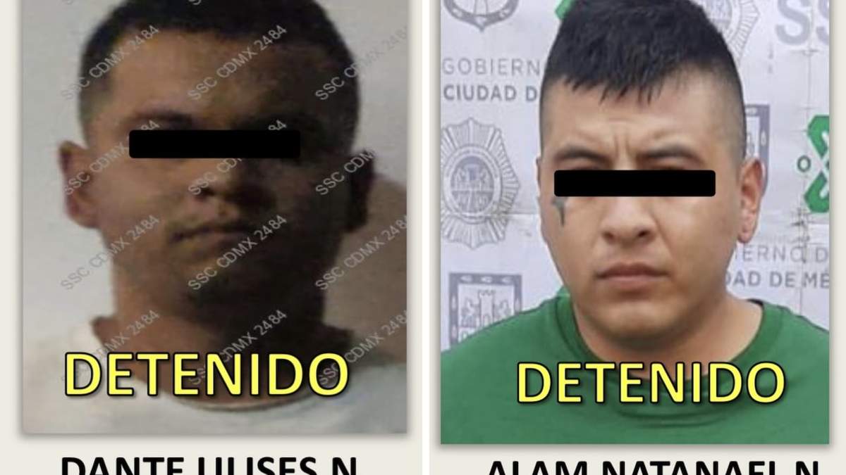 Dante Ulises "N" y Alam Natanael "N", dos de los detenidos
