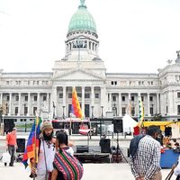 El Senado trata la prórroga de la Ley 26.160: el sur del país está expectante