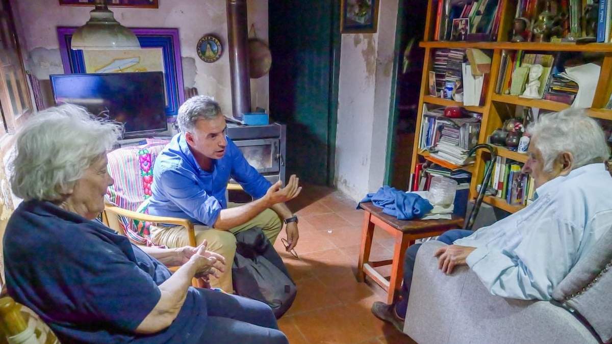 La reunión con Mujica y Lucía Topolansky