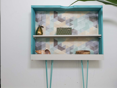 No tires los cajones de los muebles viejos y hacé esta repisa chic para tu cocina